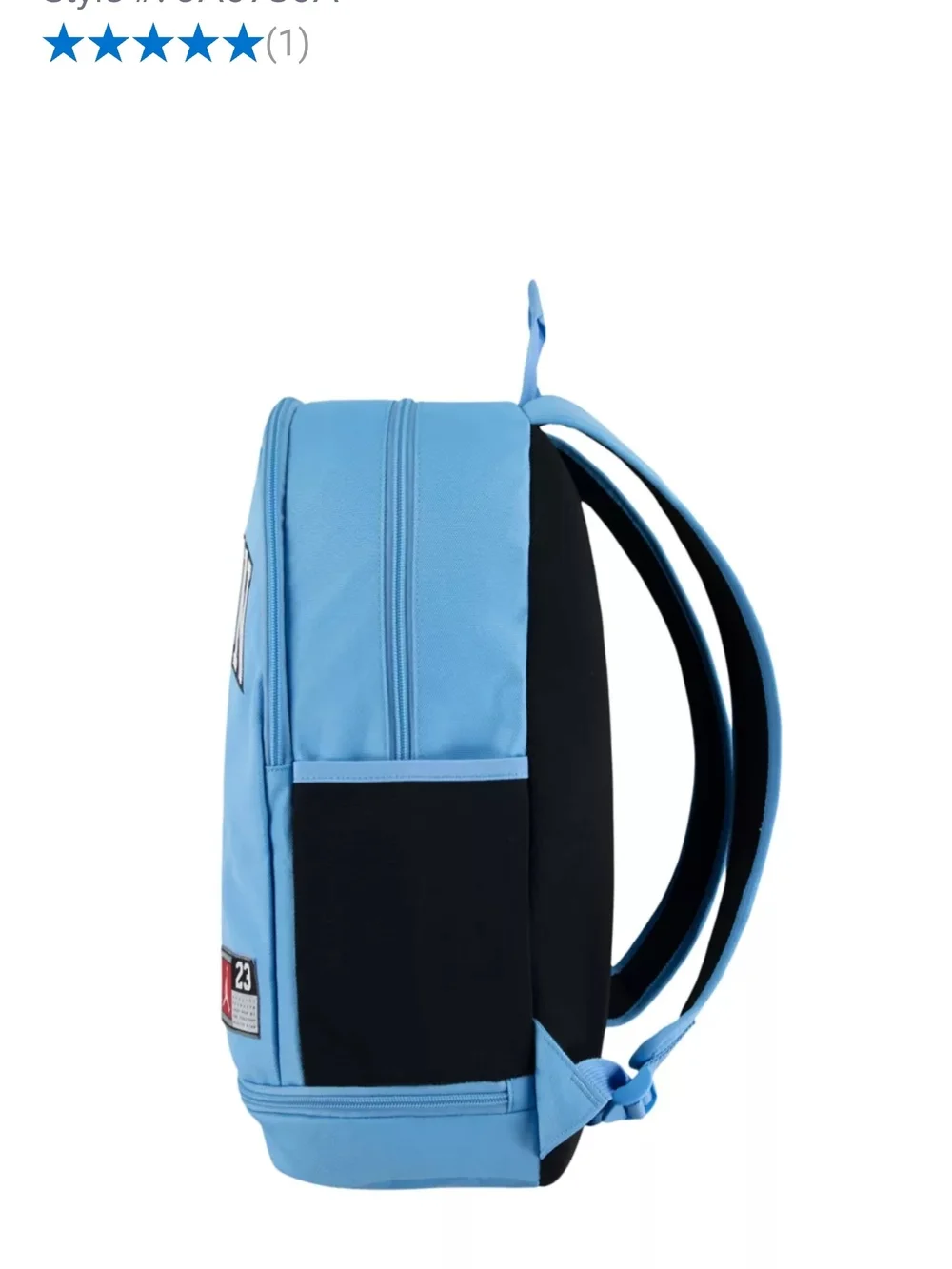 Jordan Light Blue and Black 23 Backpack